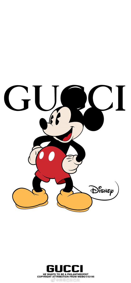 mickey mouse gucci wallpaper