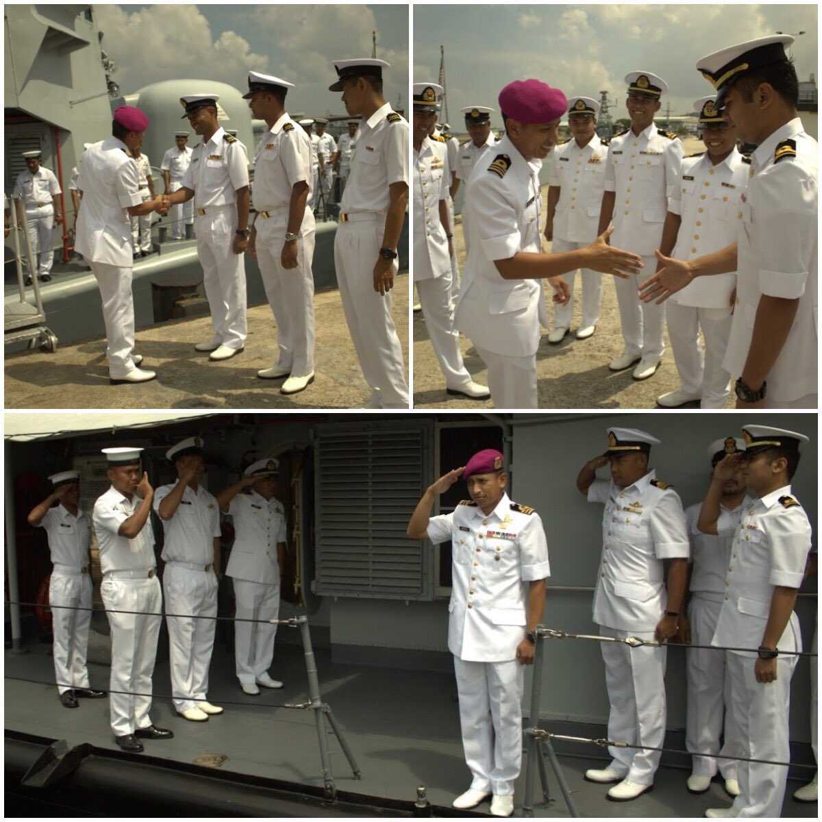 AMIN 136 (@laks_muhd_amin) on Twitter photo Sending off mantan PM KD <a href="/laks_muhd_amin/">AMIN 136</a> Lt Kdr Badrul Hisham TLDM yg akan bertukar keluar ke Mk PASKAL. Jutaan terima kasih atas bakti dan jasa yg telah dicurahkan tuan.
#FairWinds&FollowingSeas <a href="/MPA_Barat/">HQ Western Fleet</a>
<a href="/KdLekiuFrigate/">KD LEKIU Frigate 30</a>
<a href="/TUN_JAMIL/">LAKS TUN ABD JAMIL</a> Sending off mantan PM KD <a href="/laks_muhd_amin/">AMIN 136</a> Lt Kdr Badrul Hisham TLDM yg akan bertukar keluar ke Mk PASKAL. Jutaan terima kasih atas bakti dan jasa yg telah dicurahkan tuan.
#FairWinds&FollowingSeas <a href="/MPA_Barat/">HQ Western Fleet</a>
<a href="/KdLekiuFrigate/">KD LEKIU Frigate 30</a>
<a href="/TUN_JAMIL/">LAKS TUN ABD JAMIL</a>