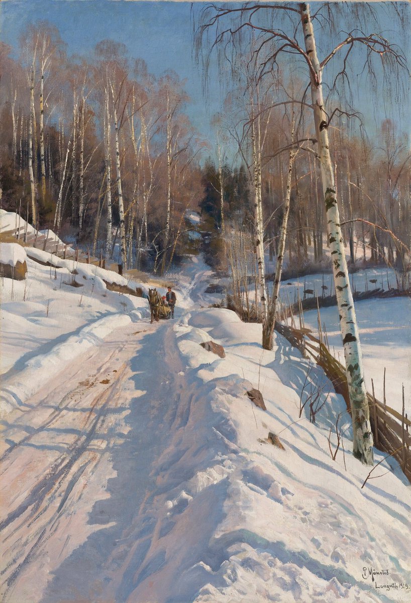 MRElectrique's tweet photo. És com si el País ens l'haguera pintat el danés Peder Mørk Mønsted #BlueMonday #SnowMonday https://t.co/MCsmctIfg6
