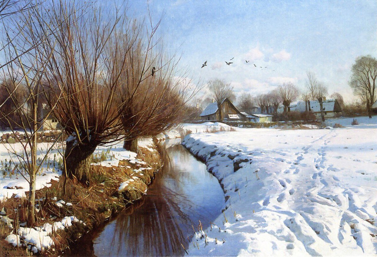 MRElectrique's tweet photo. És com si el País ens l'haguera pintat el danés Peder Mørk Mønsted #BlueMonday #SnowMonday https://t.co/MCsmctIfg6