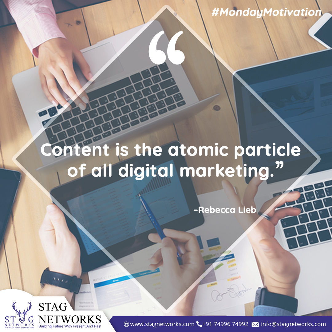 stagnetworks's tweet photo. “Content is the atomic particle of all digital marketing.” –Rebecca Lieb

https://t.co/cGHCcMCD7z
.
.
.
.
#stagnetworks #mondaymotivation #content #contentmarketing #digitalmarketing #atomic #particle #1000likes #1000reach #1000flowers #1000share https://t.co/yxAvcssHnW