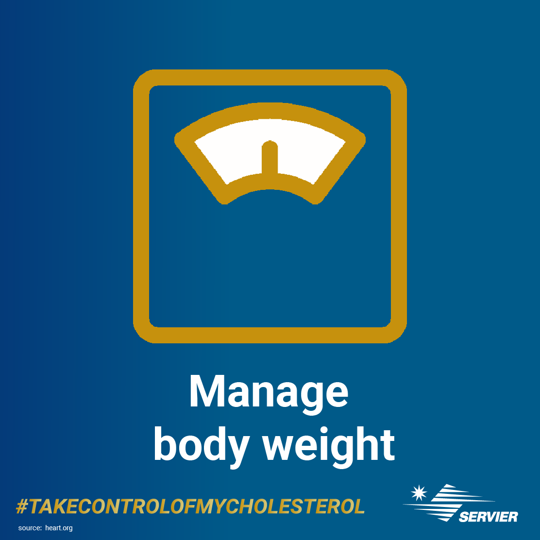 Servier's tweet photo. Do you know the lifestyle recommendations for patients with high #cholesterol? We have the right resolutions for 2020.
#TakeControlofMyCholesterol https://t.co/Es1pIhQcg4