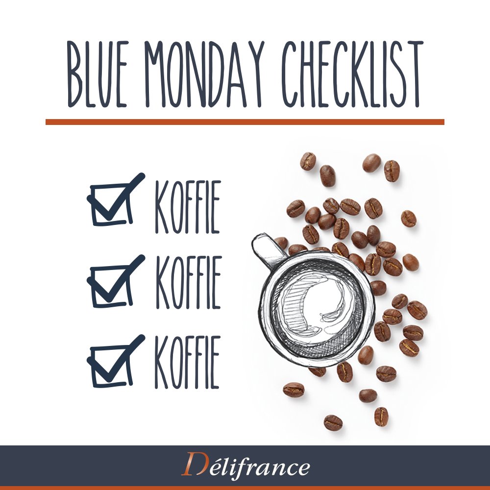 Wij hebben de koffie klaarstaan! Wie kan er vandaag ook wel een 'bakkie' gebruiken?
*
*
#bluemonday #koffie #koffie #koffie #délifrance