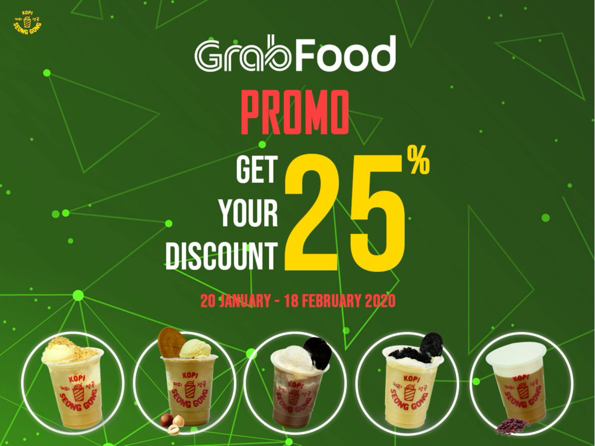 Promo Grabfood 25%

Kamu bisa pesan melalui <a href="/GrabFood/">GrabFood 🍜</a> di <a href="/kopiseonggong/">Kopi Seong Gong</a>  langsung dapat diskon 25%. Mau tau info lebih lanjut, yuk #cekdiskonnya sekarang juga di bit.ly/38msCL