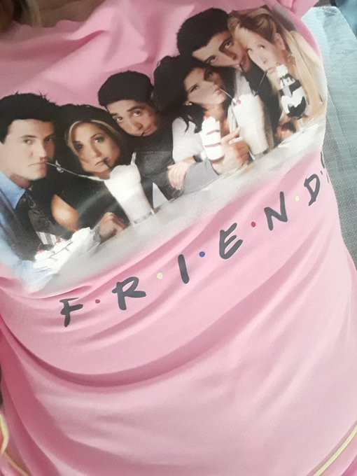 When your love surprises you with the best pajamas ever 😂🤸&zwj;♀️🎯 #Friends was my favorite show back in<a href="/tag/friends"class="tags"><span>#friends</span></a>