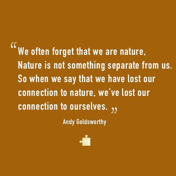 tactilehead's tweet photo. "We often forget that we are nature, Nature is not something separate from us. So when we say that we have lost our connection to nature, we’ve lost our connection to ourselves🍃🍂” Andy Goldsworthy.

Sticks &amp; Stones, is the first Contemporary Art Curr… https://t.co/kGaGyQTC7D https://t.co/Ep17GrCCJ6