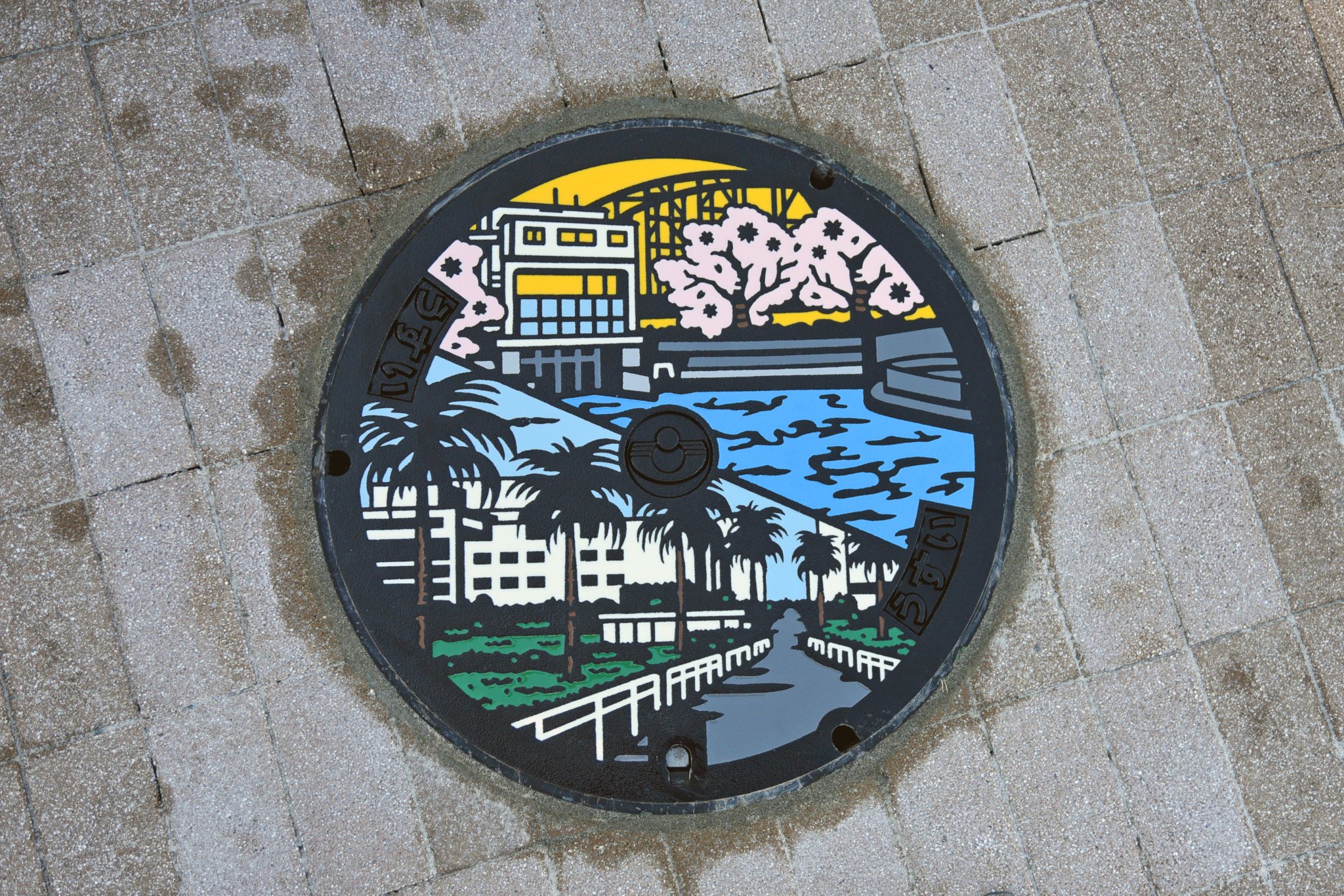マンホール 島本町のマンホール蓋をめぐる（島本駅～水無瀬駅間）｜京都