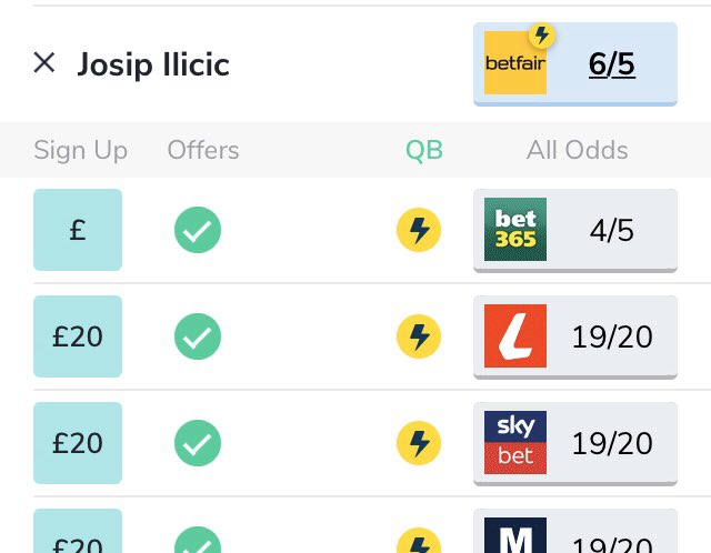 jackofalltips's tweet image. Josip Ilicic is best priced 6/5 to score for Atalanta tonight. He’s averaged a goal every 72 mins at home this season. 

He’s also scored a brace on each of their last 2 matches in Bergamo 

Looks a good price!