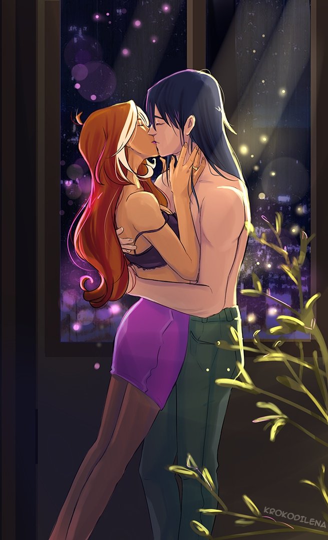 Winx Club Flora And Helia First Kiss