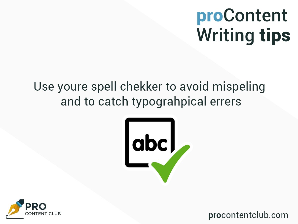 ProContentClub1's tweet image. @Grammarly should be your besst freind.  

#WritingTips #WritingCommunity #ProContentClub
