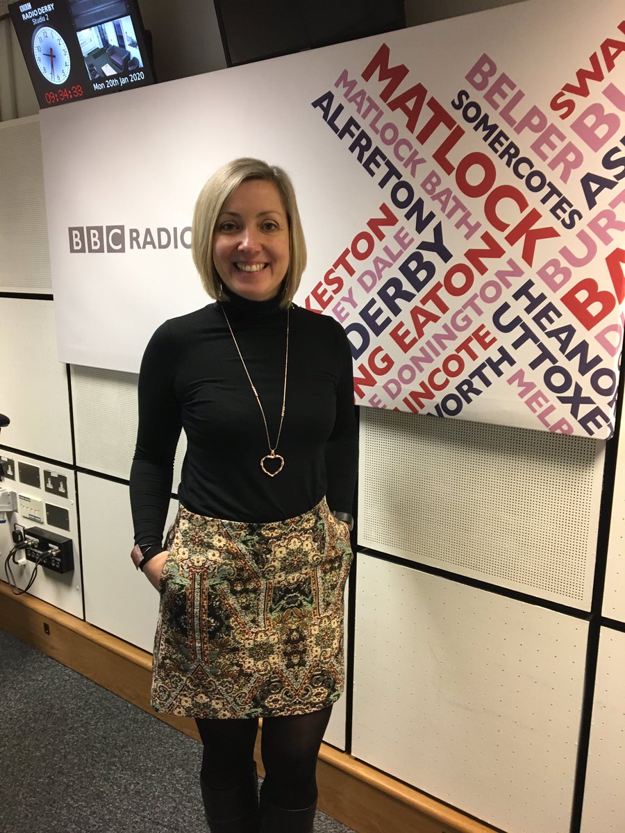 All this week I am taking on the RSPCA challenge and wearing a pre-loved, second hand item of clothing. Today’s outfit is a preloved mini skirt with a preloved polo neck. @BBCDerby #RSPCAMyStyle 
#savetheplanet #nomorefastfashion