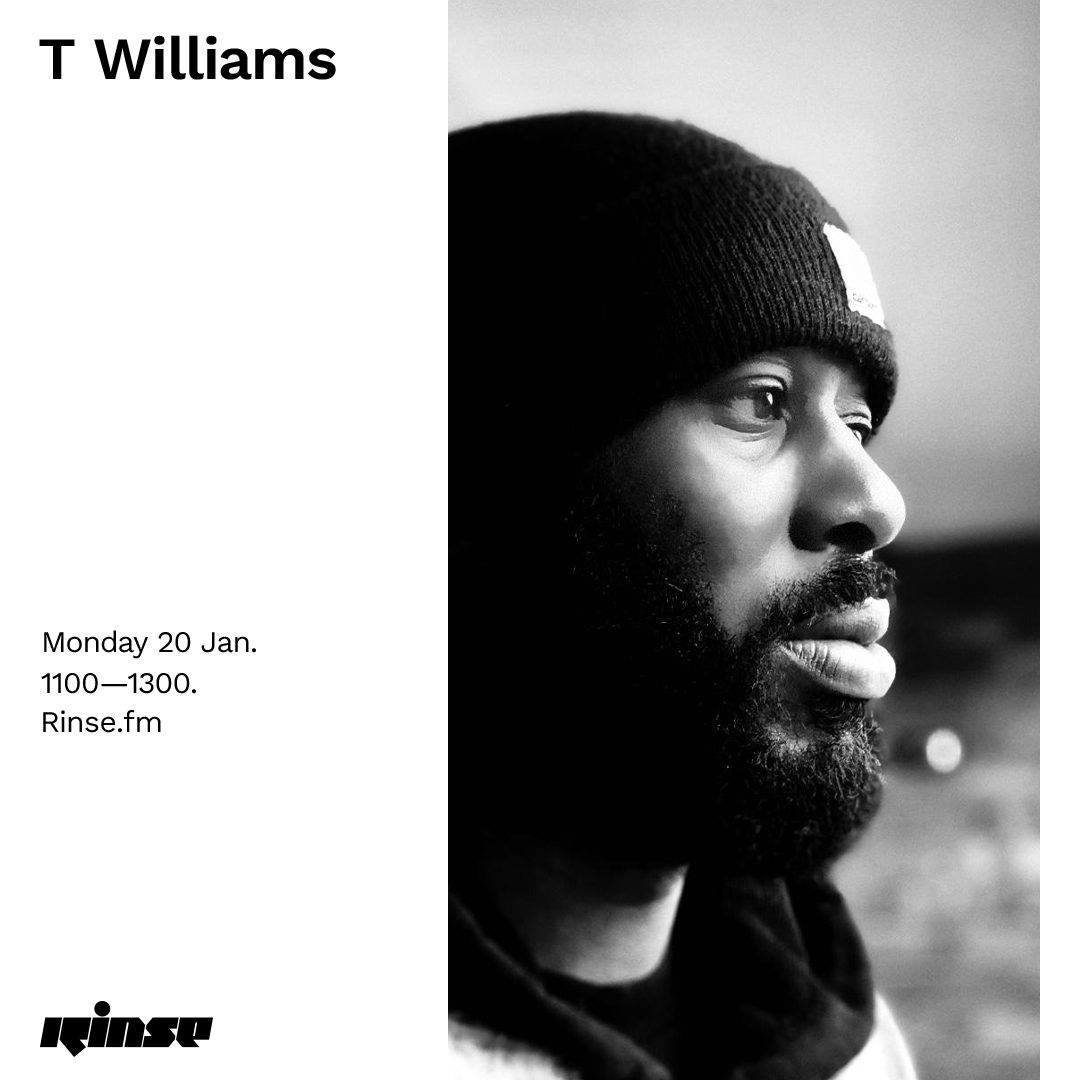 RinseFM's tweet photo. Up next at 11AM is #TWilliams on https://t.co/Q0ed1kLtwe & 106.8FM
#RinseFM https://t.co/4ZkcVNayX9
