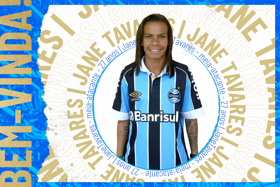 Gremio's tweet image. A meia-atacante Jane Tavares é mais um reforço para a temporada das #GuriasGremistas!
Bem-vinda, Jane! 🙋🏽‍♀️🇪🇪

👉 Saiba mais sobre a atleta: gremio.net/noticias/detal…