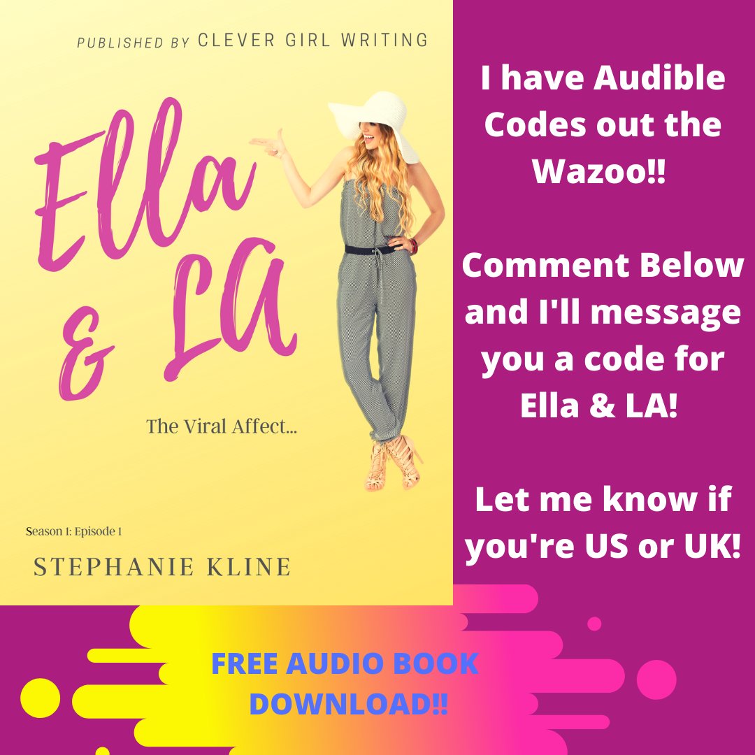 Author_S_Kline's tweet photo. #freeaudiblecode #Audible #audiobooks #readers #reader #ellaandla #freebook #FREEBOOKS #Reading #readingcommunity #MondayMotivation #MondayMoods #MondayMorning #RomanceReaders #ChickLit https://t.co/appQjegKNc