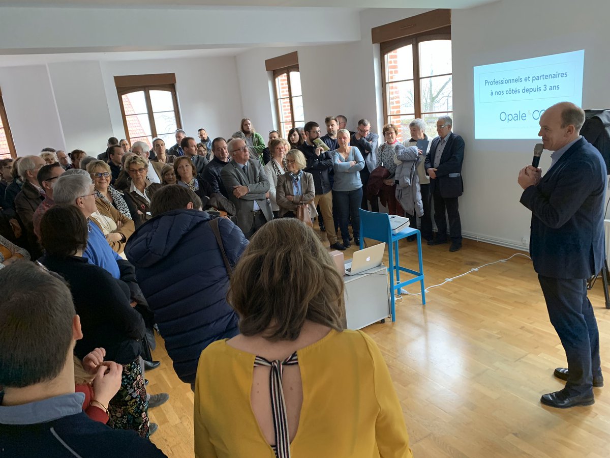 opaleandco's tweet photo. Beaucoup de monde ce matin à la cérémonie des vœux d’@opaleandco. Une agence portée par l’engagement de ses adhérents, de ses ambassadeurs et des élus de ce beau territoire. 
2020, cap sur le développement! https://t.co/lFOvqjDTKq