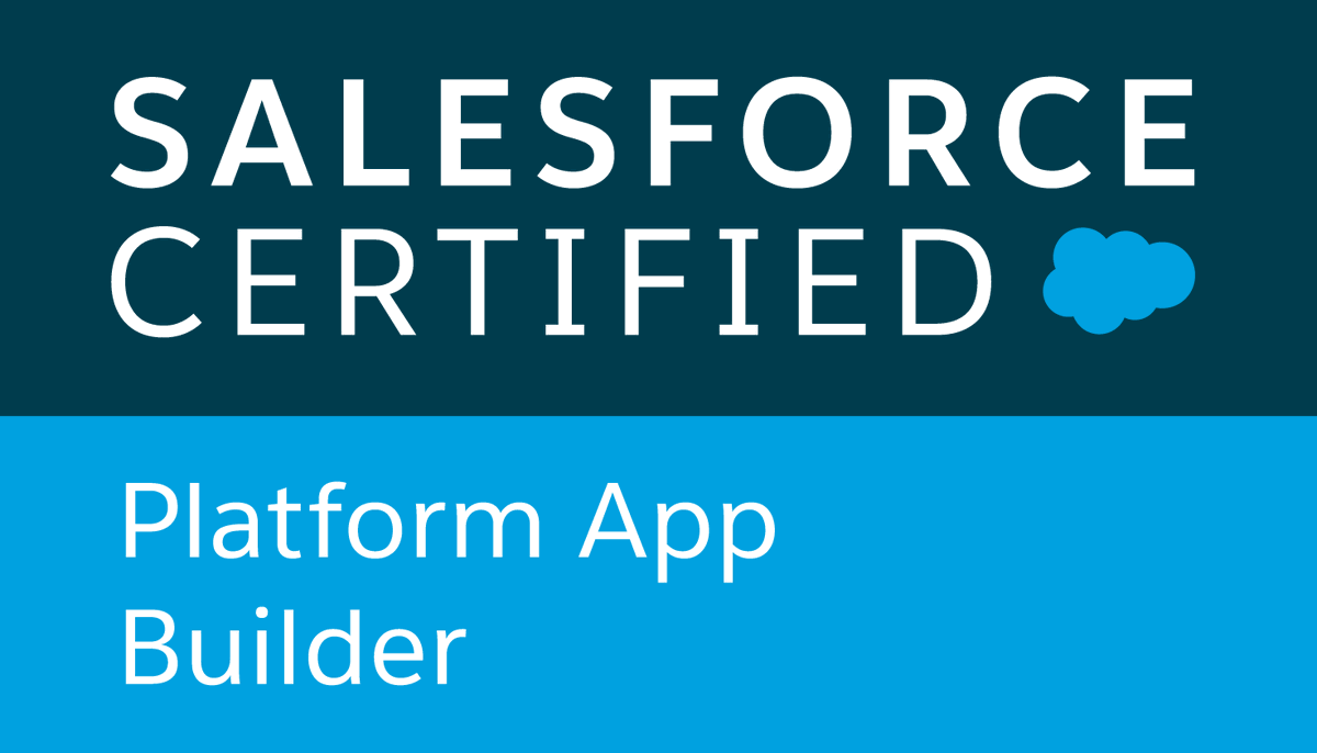 Certification #4 is now under my belt! I am now a Salesforce Certified Platform App Builder!  The journey continues!