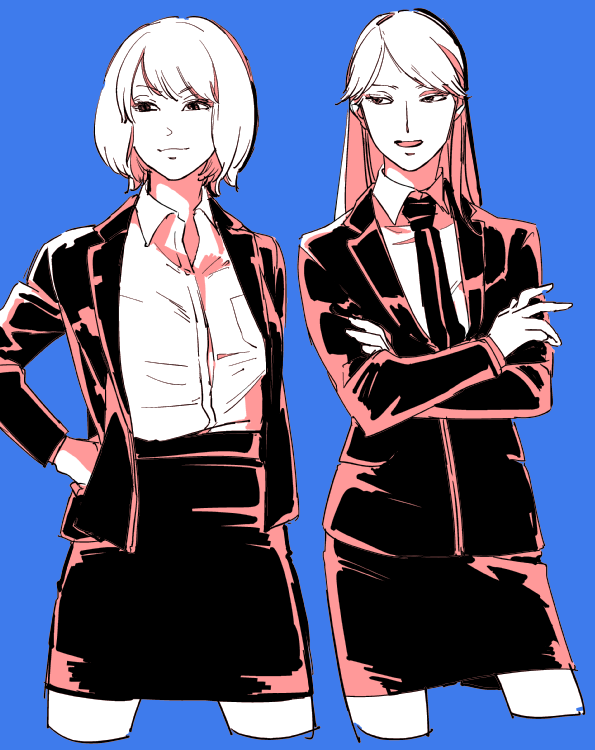 「のの姐さんと羽矢さん 」|けいはちのイラスト