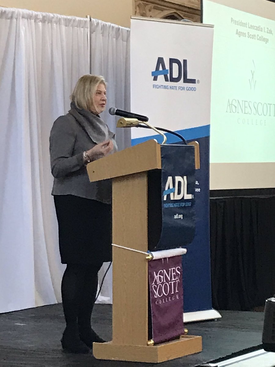 apadillagoodman's tweet photo. “Hate still persists today, and it’s something we have to fight all together.” Thank you @agnesscott @preszak for your partnership #noplaceforhate #mygoodfight #MLKDay2020 #npfhsummit2020 @ADLSoutheast https://t.co/4MXhA05Lgh