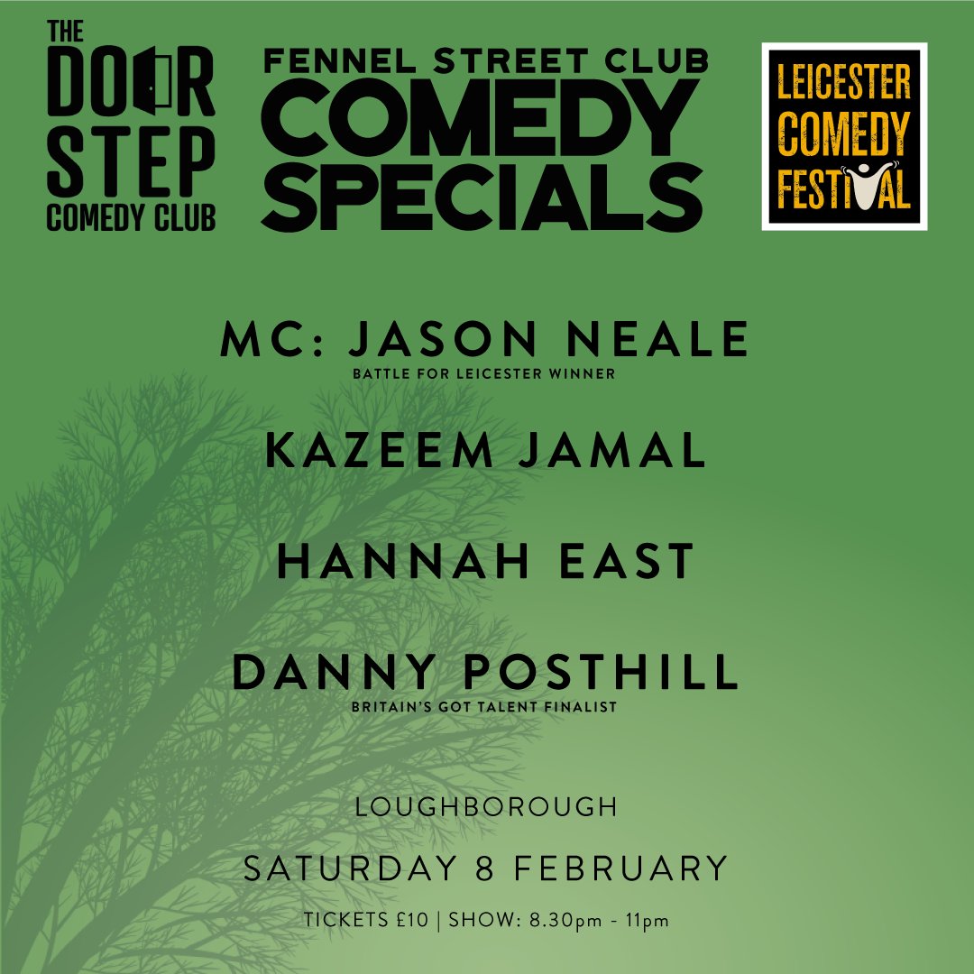 doorstepcomedy's tweet photo. A new week means a new venue at this years @LeicsComedyFest! There'll be laughs in Loughborough on Fennel St as we bring a hilarious line-up every Saturday 😄 https://t.co/249XZZZnoJ
