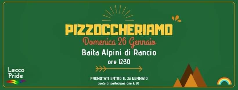 LeccoPride's tweet photo. NUOVO EVENTO 🏳️‍🌈

Sei invitat* al nostro pranzo domenica 26 gennaio. Noi cucineremo i pizzoccheri, la polenta, la salamella e le castagne. Tu porta un dolce da condividere insieme 😃

💶 € 20,00
🕝 12.30
🧭 Baita Alpini di Rancio. Via Paradiso, 2  (#Lecco)

Conferma ora in DM 📩 https://t.co/RbY1gZCNum