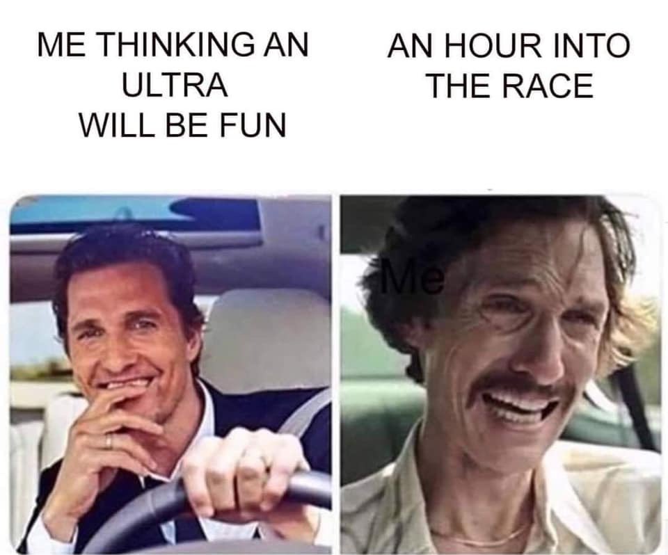 BaldbeardC's tweet photo. Isn’t this just about right. #trails #trailrunning #ultramarathon #goals #MondayMotivation https://t.co/6M4ubUhD7j