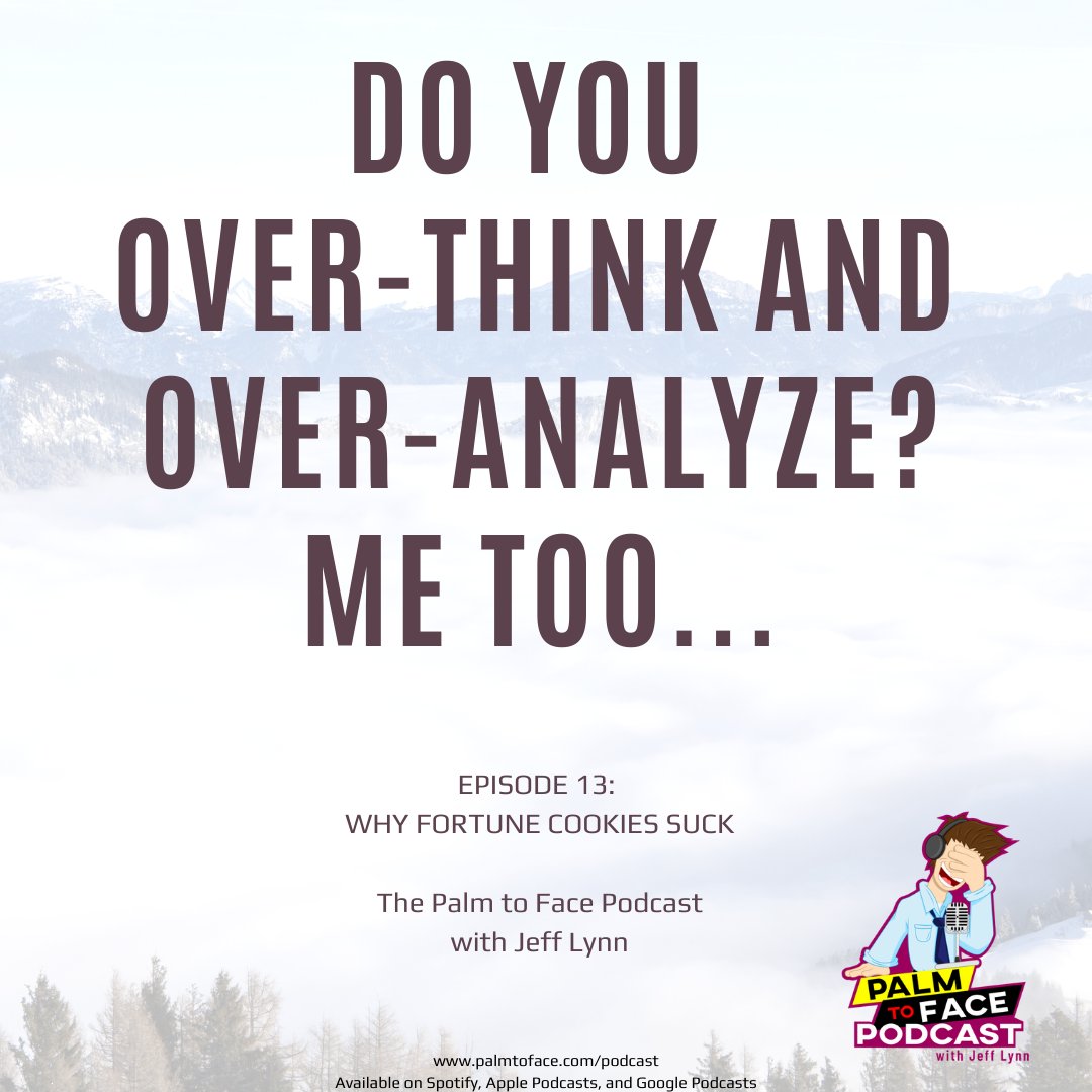 palmtomyface's tweet photo. No, this episode isn't actually about "fortune cookies", but overthinking and over analyzing everything in your life to where it controls what you do. 

https://t.co/GknAryAmZq

Available on Spotify, Apple, and Google

#podcast #palmtoface #inspire #motivate #fortune #spotify https://t.co/iRnZtkr7jX