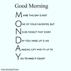 BrookeSlobin's tweet photo. Make your Monday count #GoodMorning https://t.co/KZCGWV7UUP