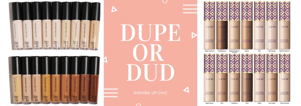 dishingupchic's tweet photo. Talking about the beloved Tarte Shape Tape dupe on the blog! Give this post a thumbs up if you want more beauty content on Dishing Up Chic. https://t.co/BNHuRuJF58 https://t.co/qeDM49k0AF