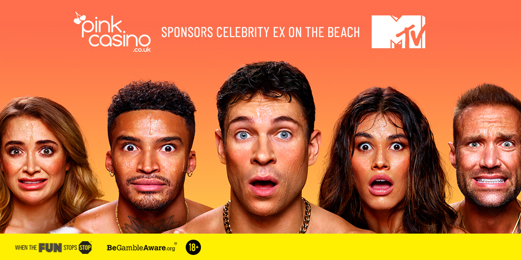 MediaNetworkUK's tweet photo. In case you missed it: Last week we announced we successfully negotiated a sponsorship deal on behalf of our client, @PinkCasino_ who are now the proud sponsors of this year's Celbrity Ex On The Beach, which starts tomorrow at 10pm on @MTVUK!

#CelebEx #advertising #sponsorship https://t.co/v8l8yZ0MKh