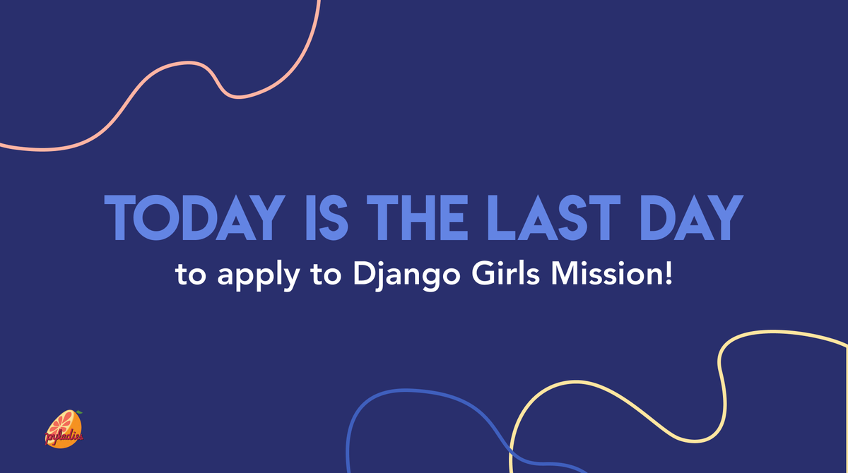 PyLadiesRGV's tweet photo. 📣Today is the LAST DAY to apply to Django Girls Mission! 📣

If you're interested in learning how to code, Django Girls Mission is the perfect place to start! 👩🏽‍💻

Apply here: https://t.co/f1ytEIkQWZ

#pyladiesrgv #djangogirls #djangogirlsmission #rgv #womenintech #latinxintech https://t.co/EQCDedjoJ3