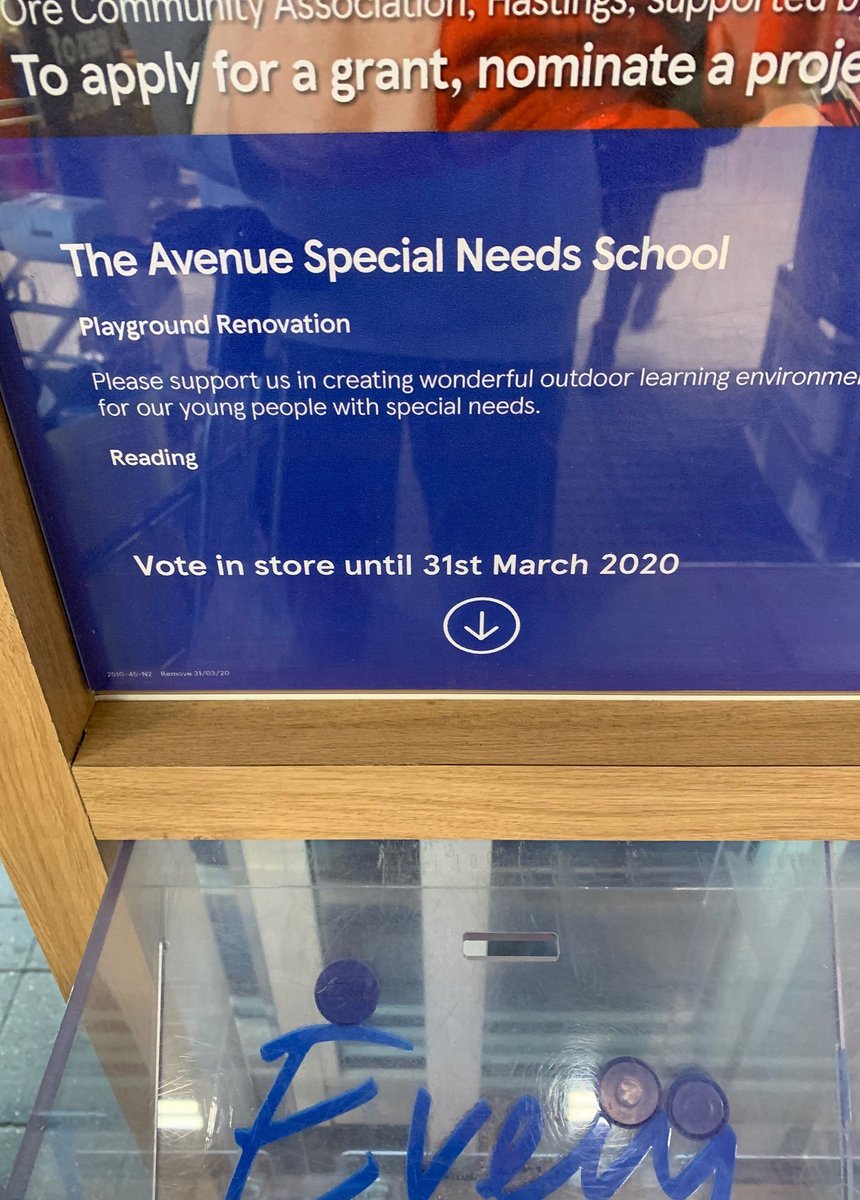 The Avenue are on the short-list for a Playground Renovation Prize from Tescos. Please cast a vote for us as the Portman Rd Tesco Extra Branch