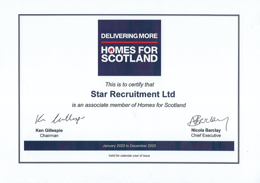 starrecruituk's tweet photo. We are delighted to have received our @H_F_S membership certificate for 2020! 🎉

We will be keeping abreast of all industry developments and policy areas through the year to continue delivering our excellent recruitment services! https://t.co/jBn8BMNlO2
