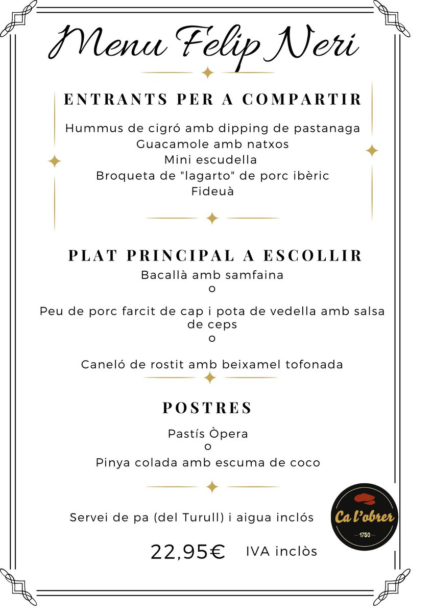 Fa dia d'escudella barrejada. ❄️ Pocs plats trobarem més reconfortants en el receptari català! 😋Avui la trobareu en els #menús que us hem preparat! Us esperem amb els fogons en marxa! 🔥

#restaurant #calobrer #Terrassacentre