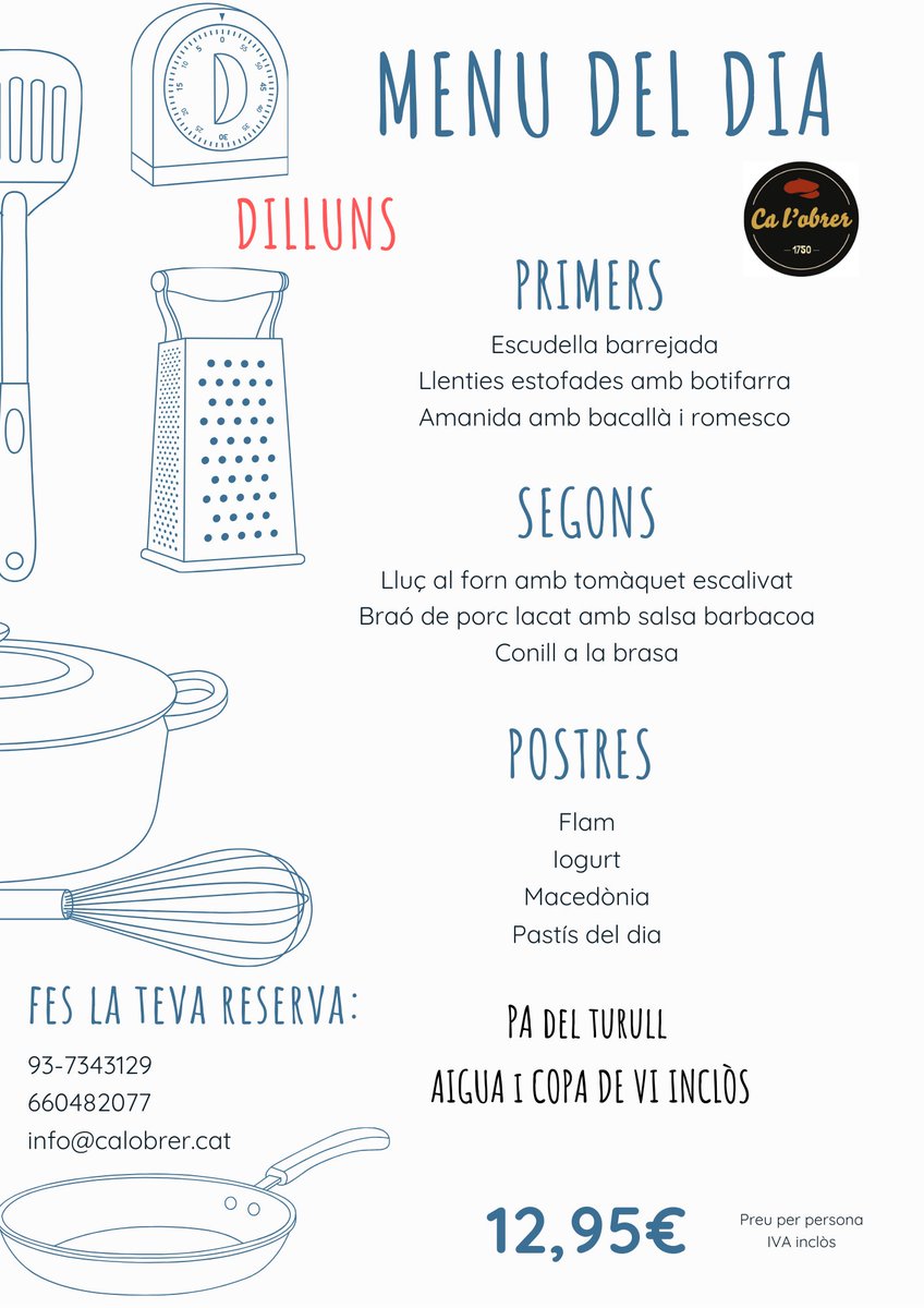 calobrer's tweet photo. Fa dia d'escudella barrejada. ❄️ Pocs plats trobarem més reconfortants en el receptari català! 😋Avui la trobareu en els #menús que us hem preparat! Us esperem amb els fogons en marxa! 🔥

#restaurant #calobrer #Terrassacentre https://t.co/Zkj4BIYlcK