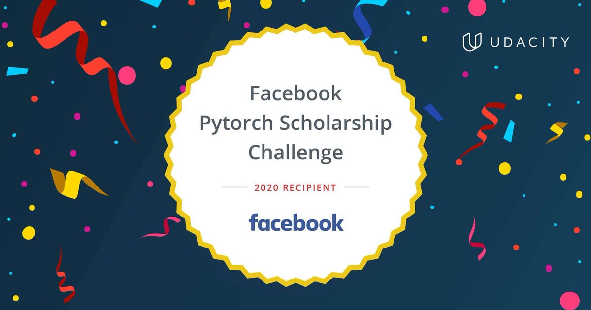 msgaurav_'s tweet image. One of the best new year gift ever🎉
I have been selected for Facebook Pytorch Scholarship Challenge🙌.
Looking forward to explore a new era of this IT world😃
Thank you @fbplatform @Facebook @fb_engineering @facebookai
#udacity #facebook
#UdacityFacebookDeveloperCircleScholars