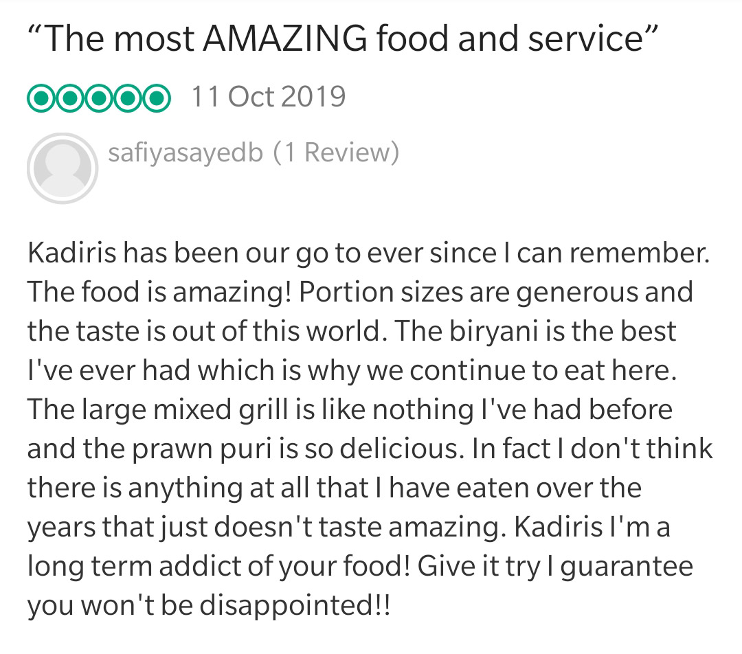 Without our guests we are nothing .