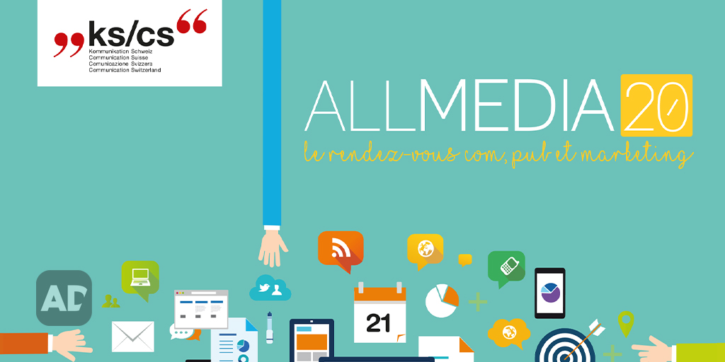 admeira_ch's tweet photo. Demain, 21 janvier 2020, se tiendra à Genève l'Allmedia20 – le rendez-vous com, pub et marketing. Nous sommes heureux d'être partenaire de cet évènement! See you there! 

Plus d'informations: https://t.co/GvGYEnUndf

#allmedia20 #admeira @ks_cs_ch https://t.co/MkXtOjkmD1