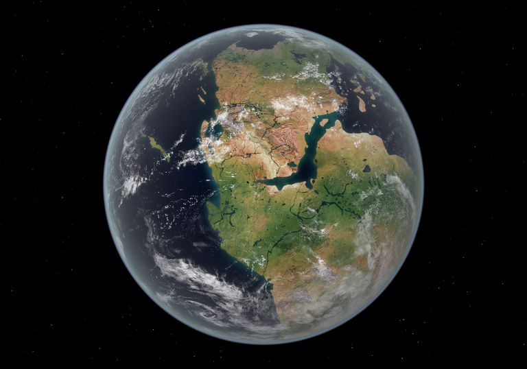 semestasains's tweet photo. PANGEA / PANGAEA.

Supercontinent (Super Benua) yg mulai terbentuk ±335 jt thn yg lalu dan mulai terpisah ±175 jt thn yg lalu.

Berbeda dgn keadaan sekarang, Bumi memiliki beberapa benua dan samudera, pada saat itu Bumi memiliki satu benua: PANGEA dan satu samudera: Panthalassa. https://t.co/o7YmSSa25q