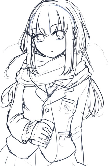 #このタグを見た人はラフ画とその完成絵を見せる
ラフから表情変えがち 