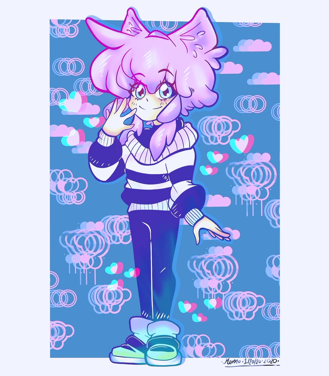 Dude, Messing around with the brushes is so much fun on my tablet! This Pastel Lo-Fi style is killing it with Milo in it! 
#art #artist #digital #digitalart #pastel #pastelhair #pastelaesthetic #aesthetic #aesthetics #lofi #hearts #color #colors #satisfying #Milo #milo #Oc
