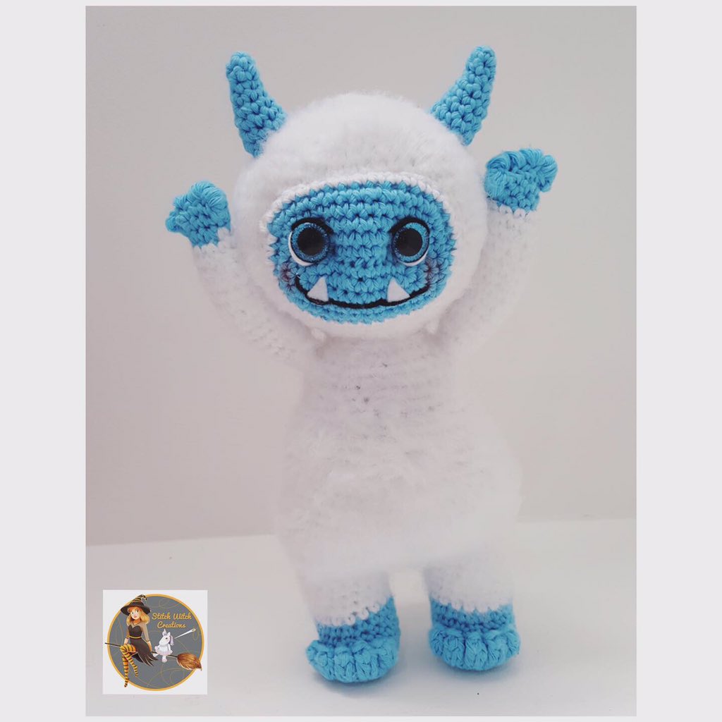 StitchWitch666's tweet photo. It’s a cold Monday morning... perfect weather for this little guy 🥶 .
💙 SWC Yeti/Abominable Snowman crochet pattern ➡️ https://t.co/YXCNrwuZak 💙 .
.
#stitchwitchcreations #monday #yeti #newpattern #amigurumidesign #crochet #abominablesnowman #crocheting #amigurumi  #etsy https://t.co/U5F46le2a0