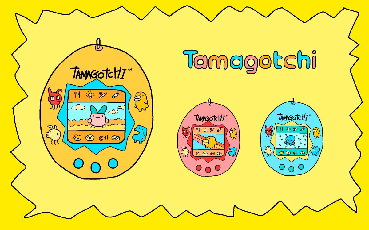 Beanpodbabbles's tweet photo. #tamamgotchi #sketch #yellow #cute #kawaii #doodle #art https://t.co/WlhDF9ETEY