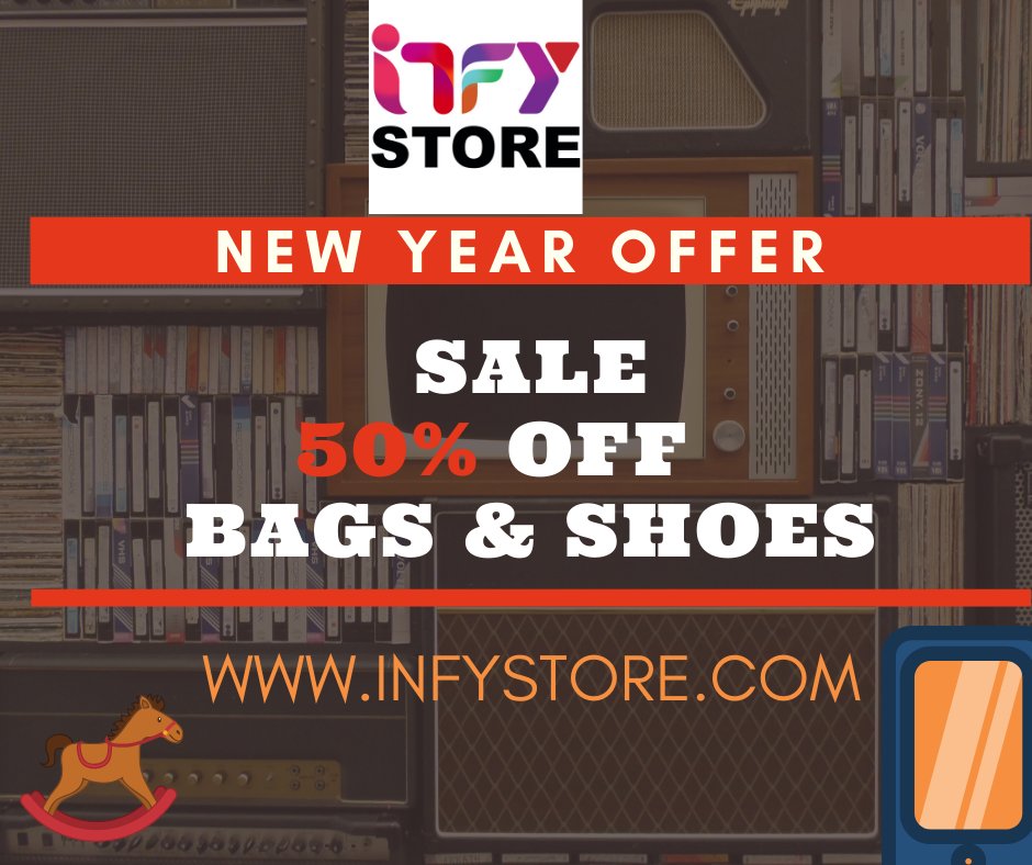infy_store's tweet photo. #Newyear #offers #running 
Upto 50% #off Bags &amp; Shoes 
Buy now 👉https://t.co/iq45Midhcu
❤️Please #RETWEET the post if you like it❤️ 
#ecommerce #sale #shopping #selling #digitalmarketing #buying #enterpreneurs https://t.co/7Nh2ZTrX6w