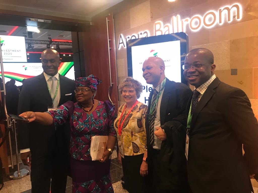 Azura’s CEO, Edu Okeke, with Ngozi Okonjo-Iweala (legendary Nigerian stateswoman) and Catriona Laing (UK High Commissioner to Nigeria) at #InvestInAfrica