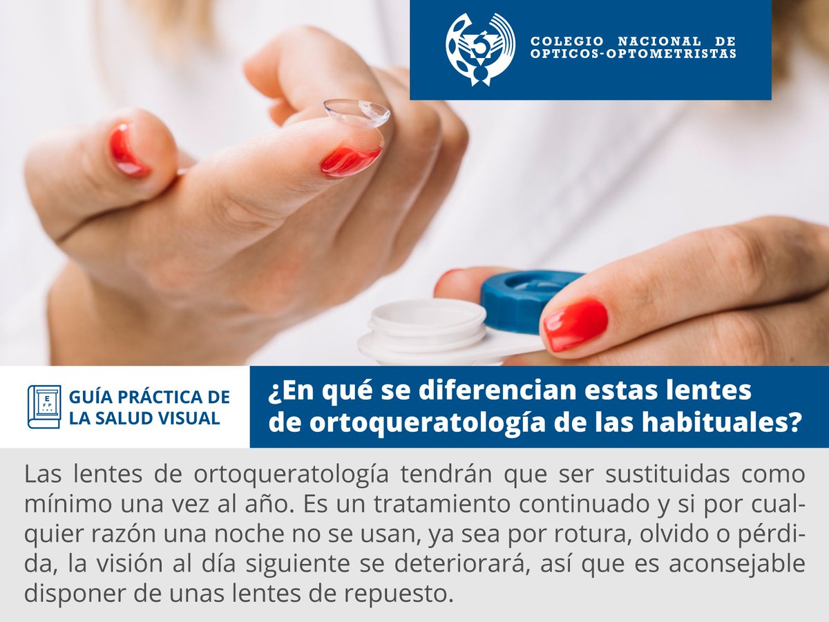 CNOO_Spain's tweet photo. Funcionalmente, las lentes de ortoqueratología y las habituales son iguales, ambas son fáciles de poner y de quitar. 🤓👇

Más en https://t.co/JJ1TXY4QMY. 📚📰

#Salud #Visión #SaludVisual https://t.co/9jNA50o50V
