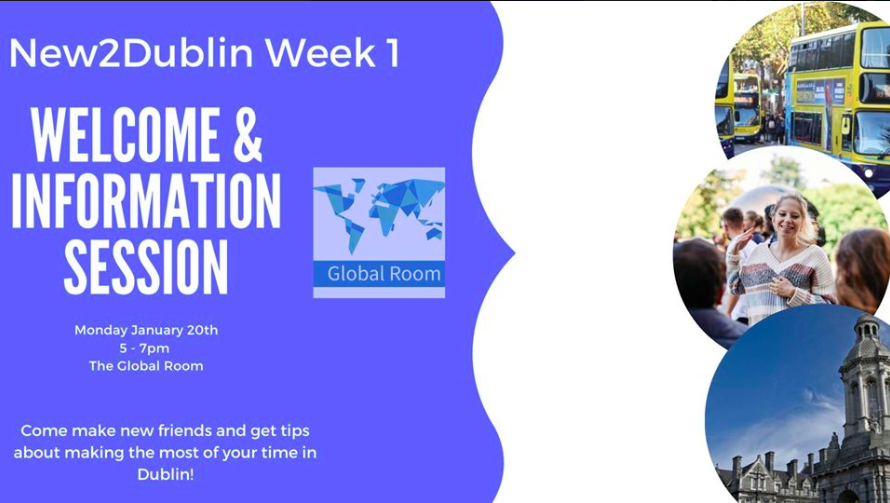tcdglobal's tweet photo. New to Dublin? Get to grips with your surroundings and make some friends in the Global Room, Trinity College Dublin today from 5-7PM! #TrinityTips #WelcomeToTrinity https://t.co/JRac1u6lH7