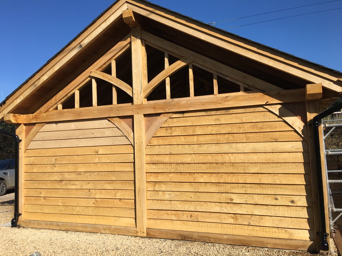 A building clad with traditional oak sits well in its natural environment. If you’re considering cladding a garage, outbuilding or even a humble log store contact us to discuss the range of species available or visit our website for more information. 
bit.ly/366fqbX