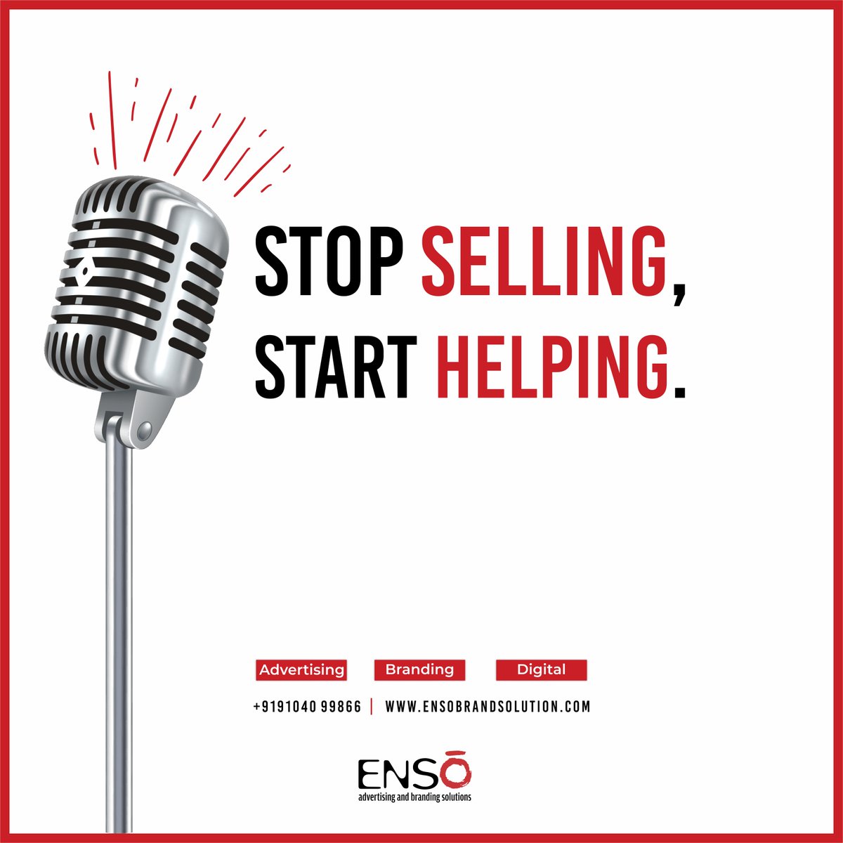 Ensoadvertising's tweet photo. ADDING VALUE to the #brand with the help of #socialmedia channels is a content must. Before putting the hard-hitting #strategy, the brand needs to recognize the problems and needs of its target audience.
#Advertising #Branding #DigitalMarketing
#socialmediamarketing #adagency https://t.co/xHHFjY0GD0