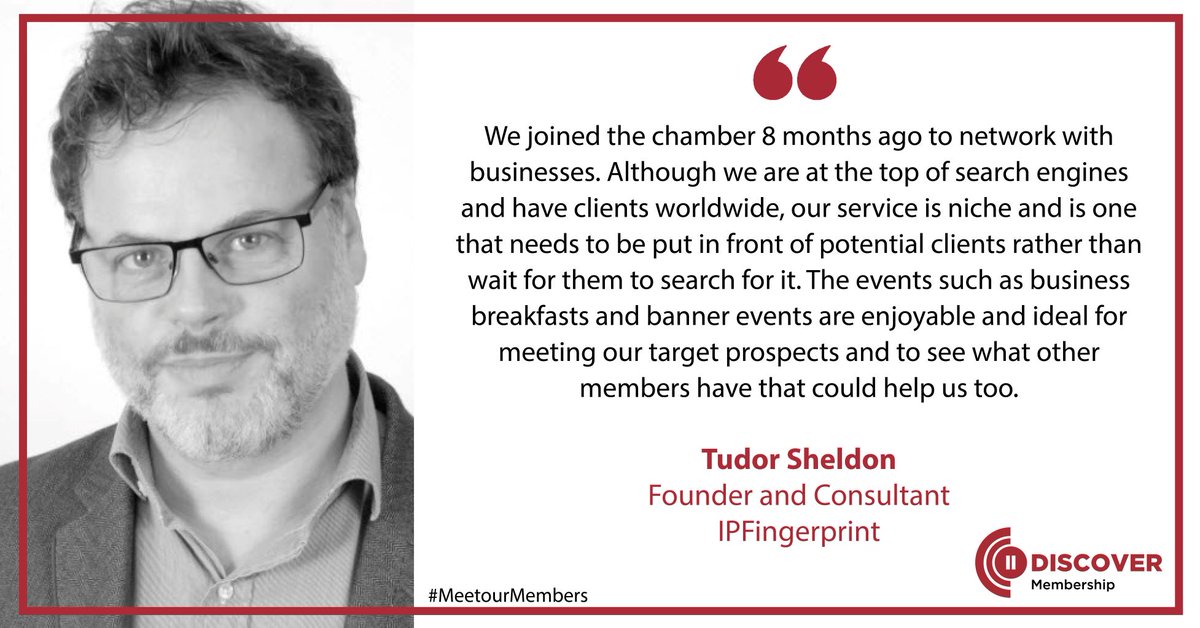 We caught up with members <a href="/IPFingerprint/">IPFingerprint</a> who have shared with us how Chamber membership has helped them thamesvalleychamber.co.uk/membership/ #meetourmembers #tvcc