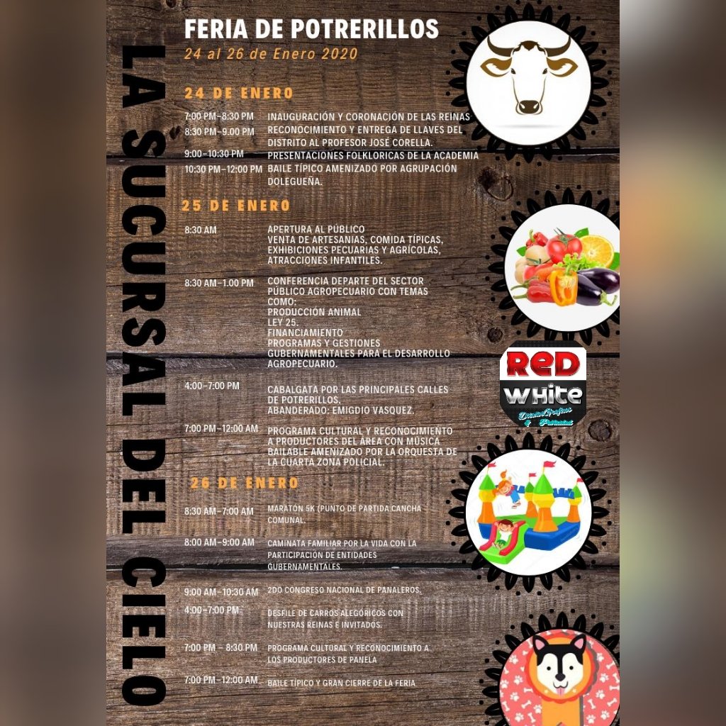 comandobest's tweet photo. Feria de Potrerillos 24 al 26 de enero 2020. https://t.co/YiBFWY165B